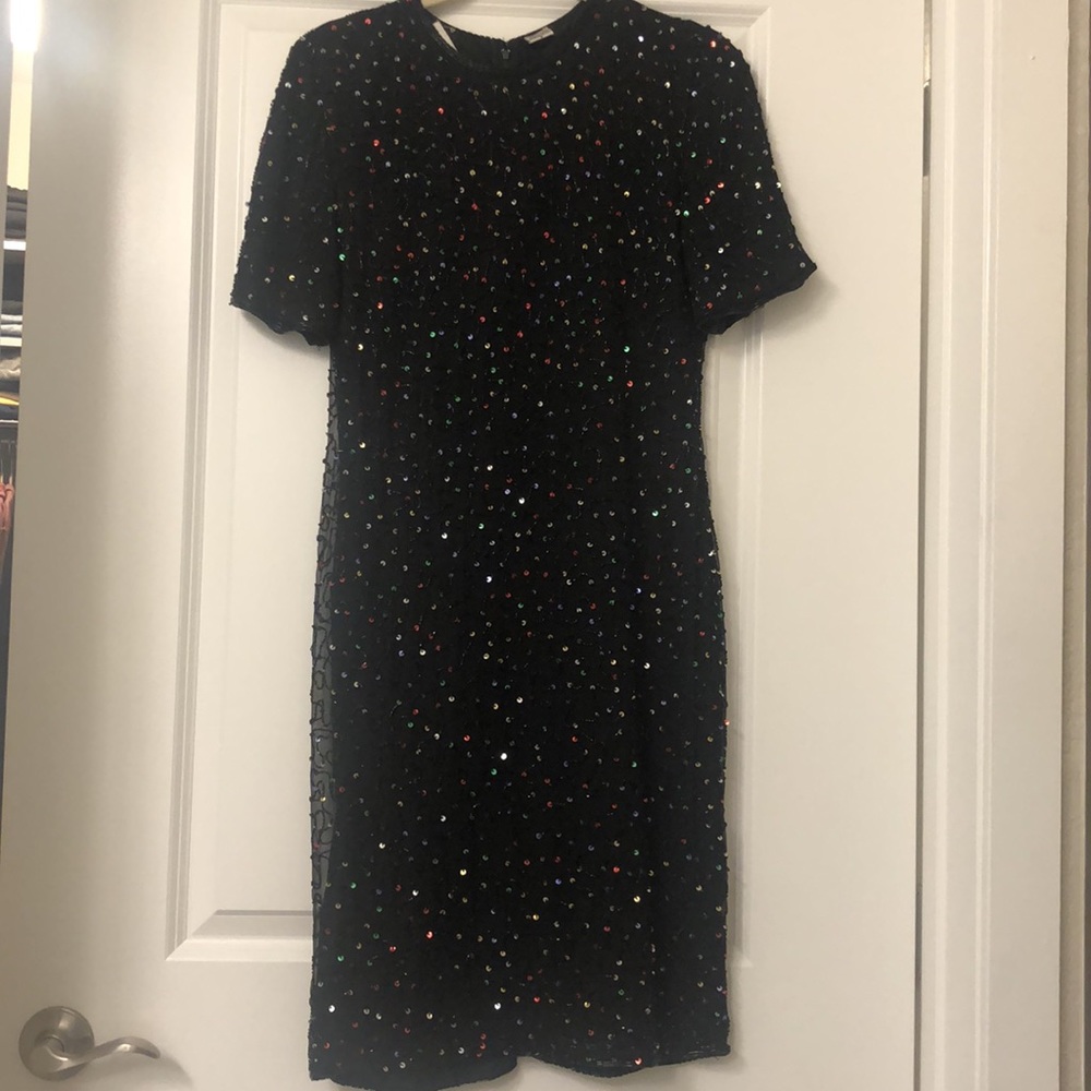 Vintage Denise Elle Sequin Dress Size Small